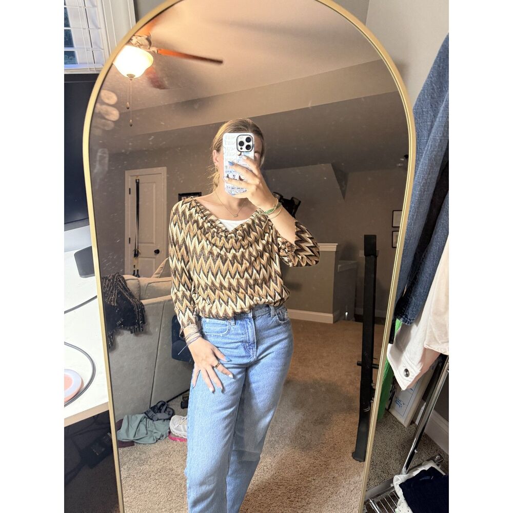 AGB Chevron Shimmer Top